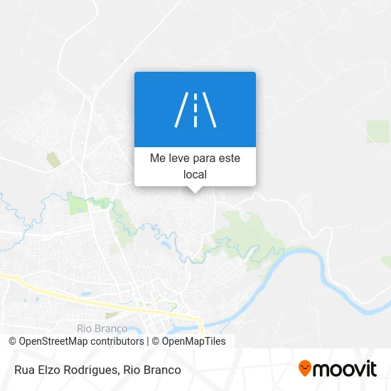 Rua Elzo Rodrigues mapa