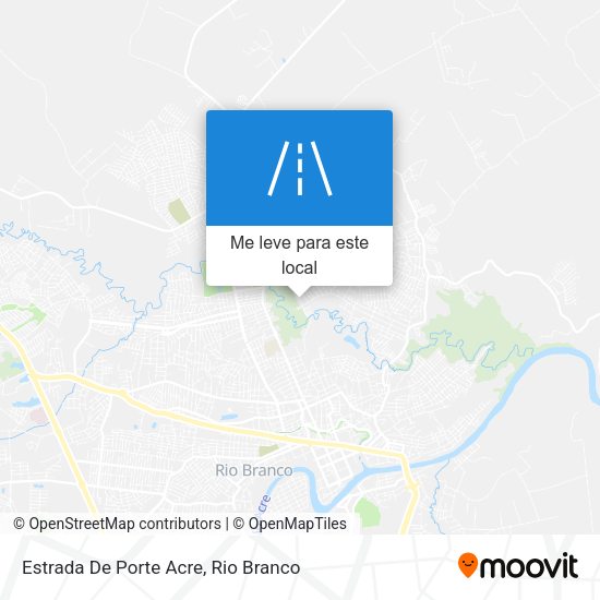 Estrada De Porte Acre mapa