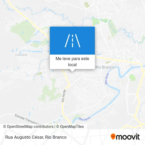Rua Augusto César mapa