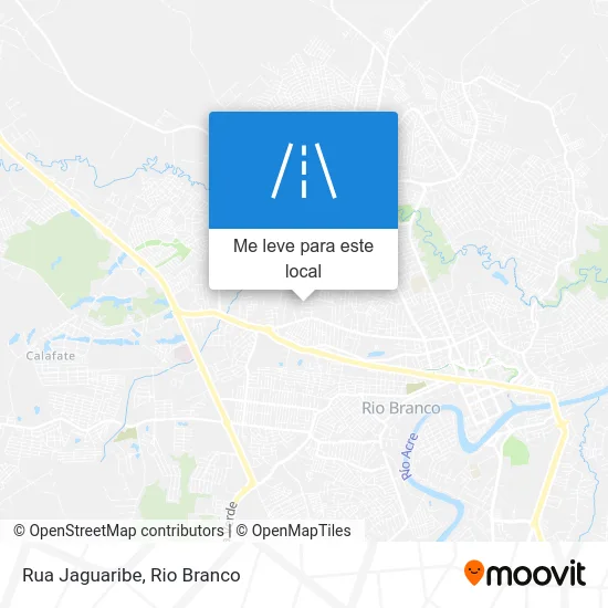 Rua Jaguaribe mapa