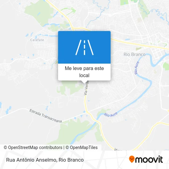 Rua Antônio Anselmo mapa