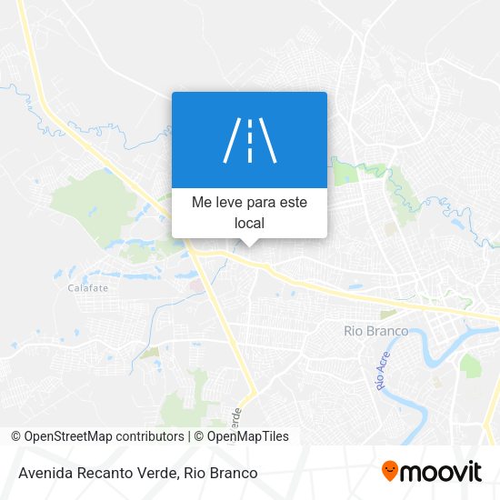 Avenida Recanto Verde mapa