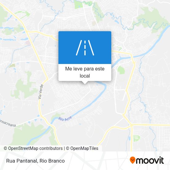 Rua Pantanal mapa