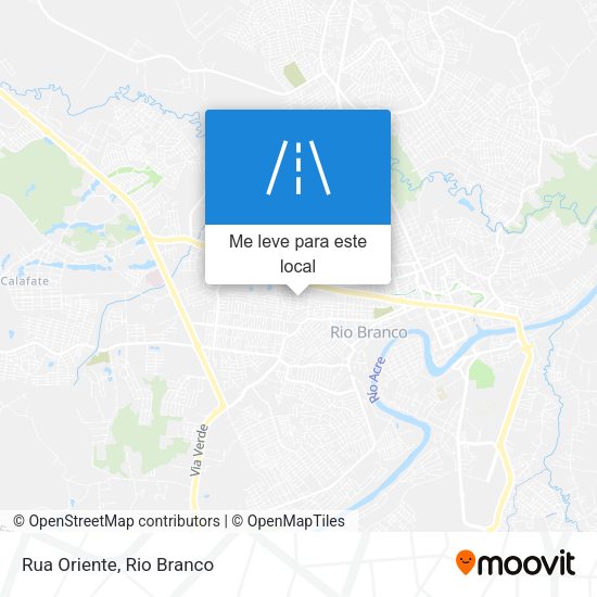 Rua Oriente mapa