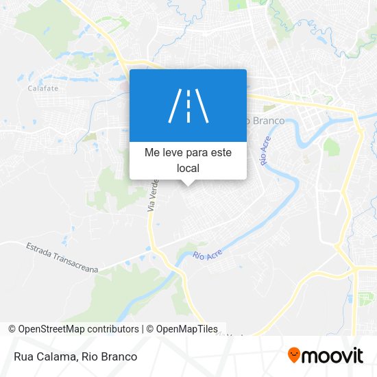 Rua Calama mapa