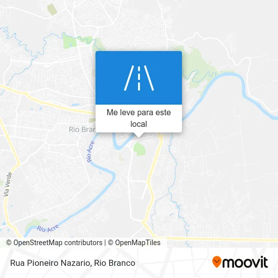 Rua Pioneiro Nazario mapa