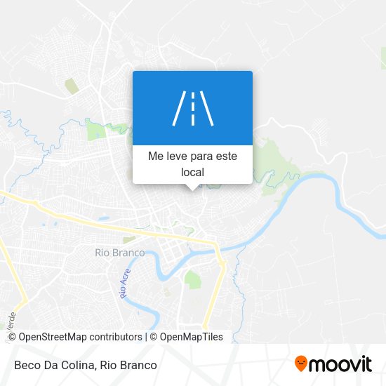 Beco Da Colina mapa