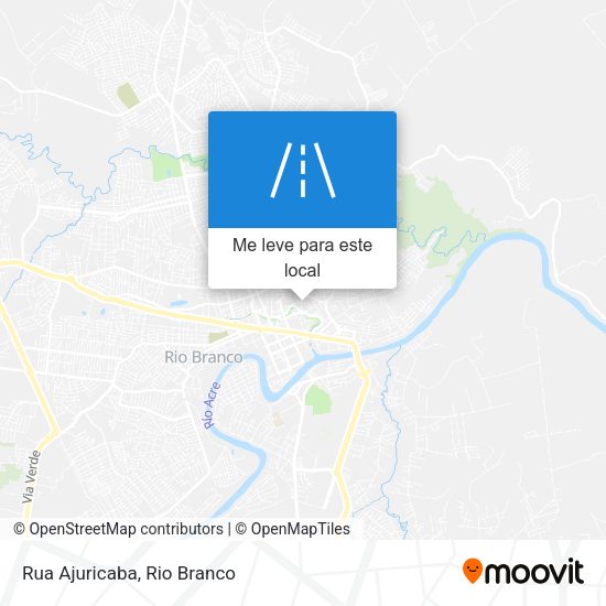 Rua Ajuricaba mapa