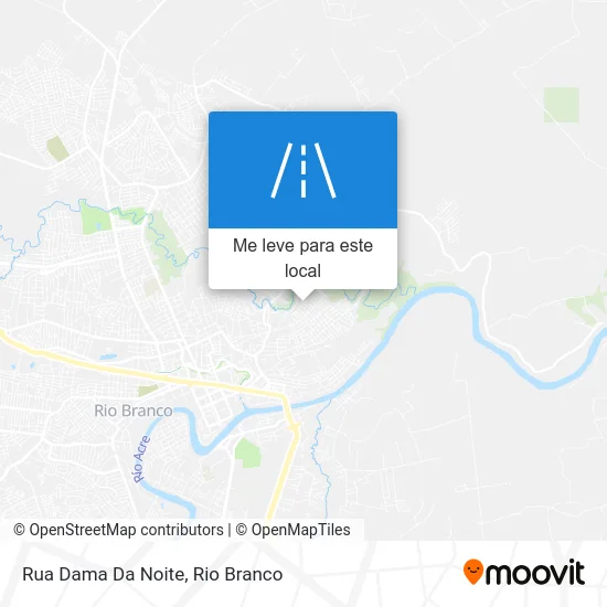 Rua Dama Da Noite mapa