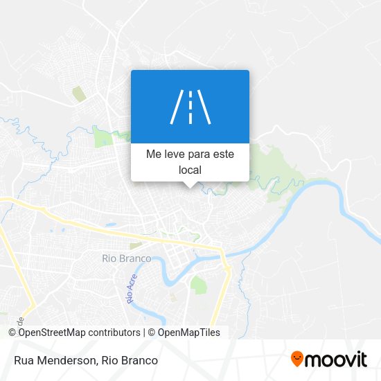 Rua Menderson mapa