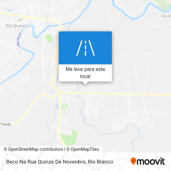 Beco Na Rua Quinze De Novenbro mapa