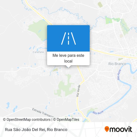 Rua São João Del Rei mapa