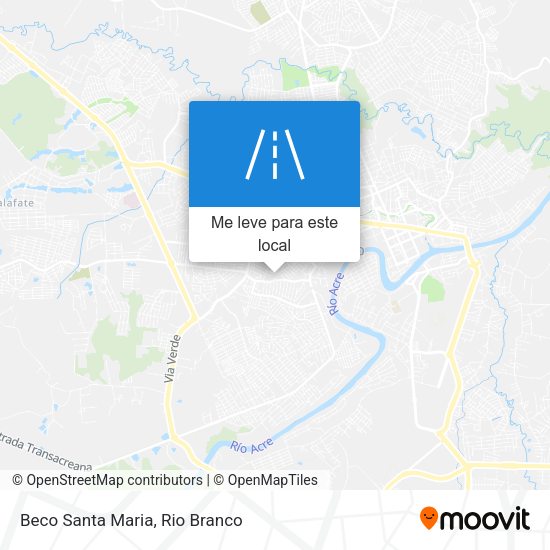 Beco Santa Maria mapa