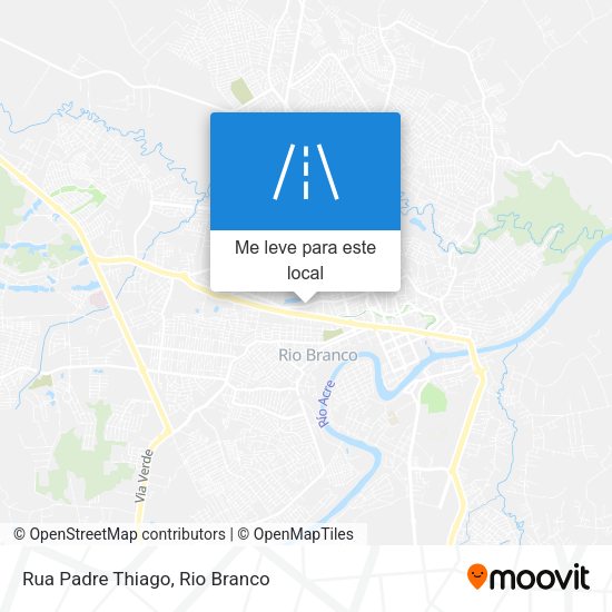 Rua Padre Thiago mapa