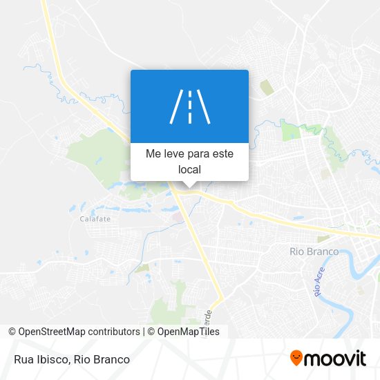 Rua Ibisco mapa
