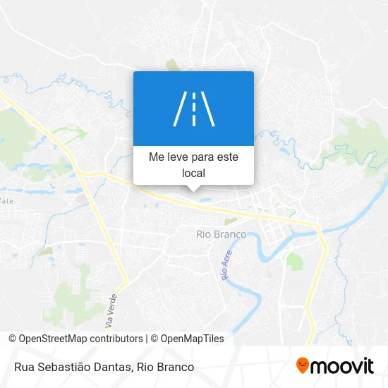 Rua Sebastião Dantas mapa