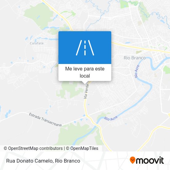 Rua Donato Camelo mapa