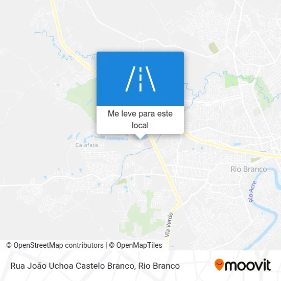 Rua João Uchoa Castelo Branco mapa