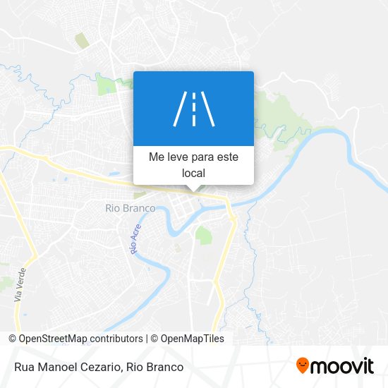 Rua Manoel Cezario mapa