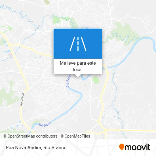 Rua Nova Andira mapa
