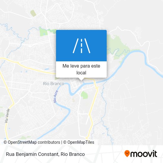 Rua Benjamin Constant mapa