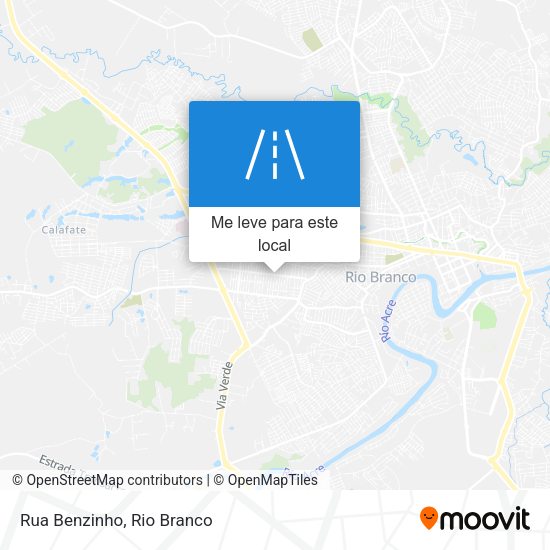 Rua Benzinho mapa