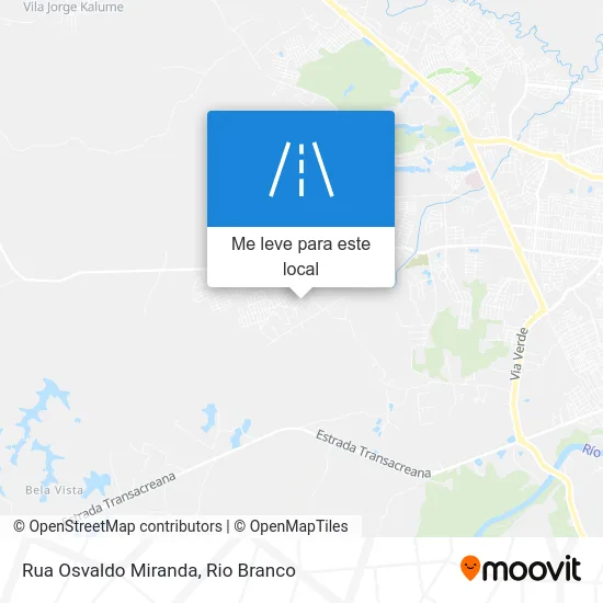 Rua Osvaldo Miranda mapa