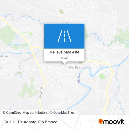 Rua 11 De Agosto mapa