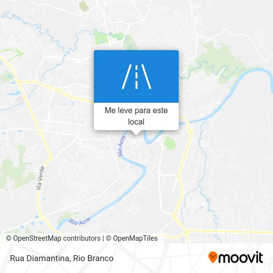 Rua Diamantina mapa