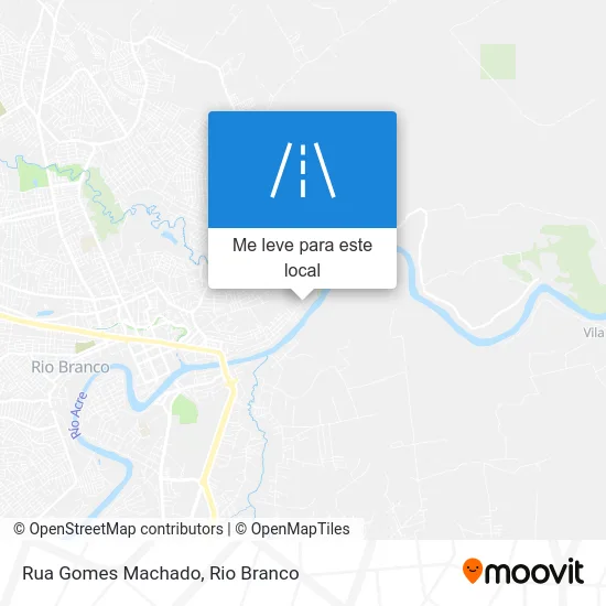 Rua Gomes Machado mapa
