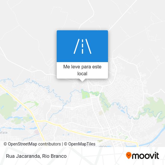 Rua Jacaranda mapa