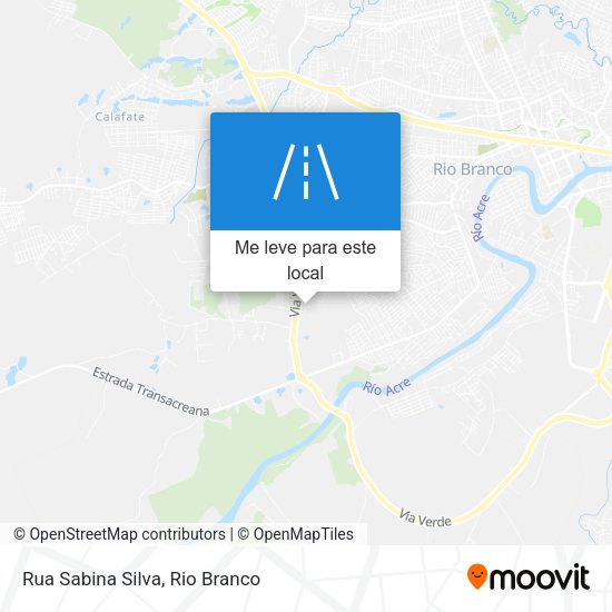 Rua Sabina Silva mapa