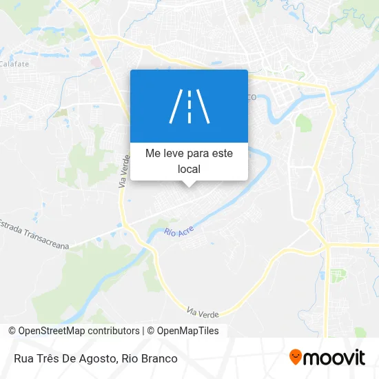 Rua Três De Agosto mapa