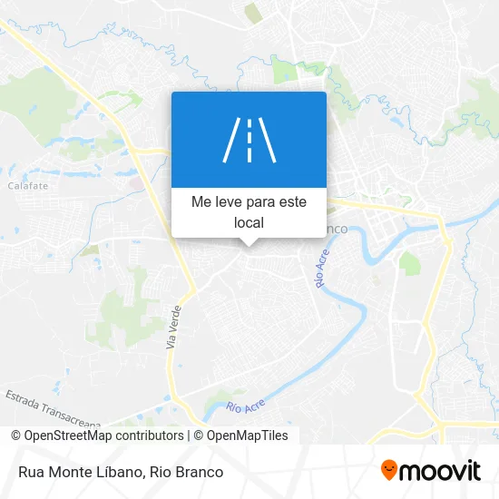 Rua Monte Líbano mapa