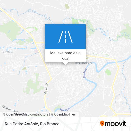 Rua Padre Antônio mapa