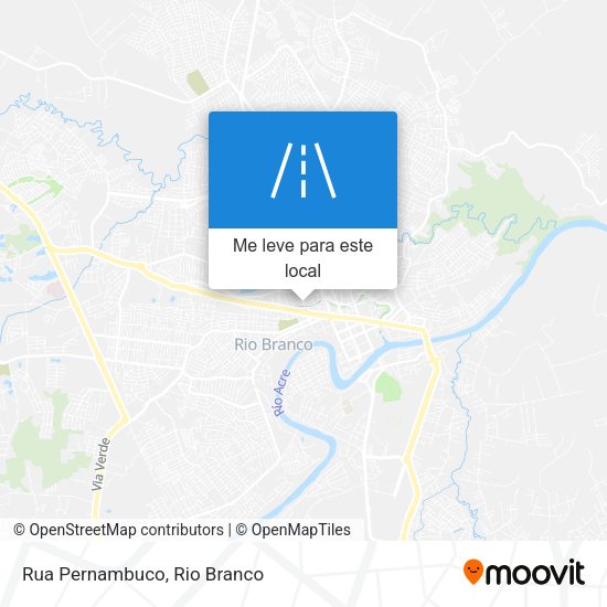 Rua Pernambuco mapa