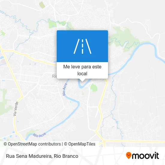 Rua Sena Madureira mapa