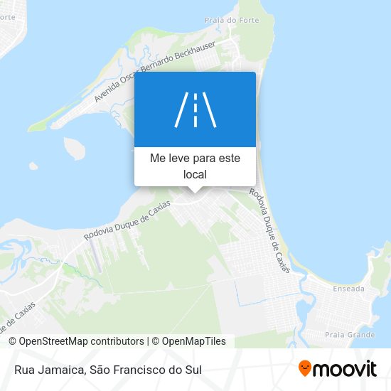 Rua Jamaica mapa