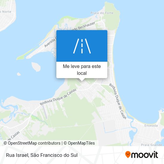 Rua Israel mapa