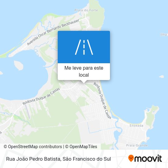 Rua João Pedro Batista mapa