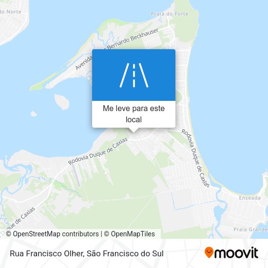 Rua Francisco Olher mapa