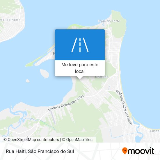 Rua Haiti mapa