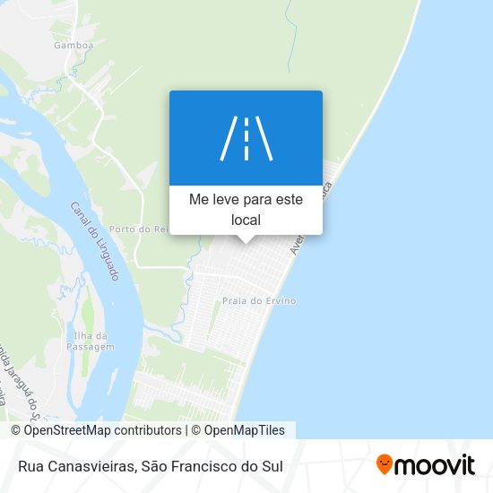 Rua Canasvieiras mapa