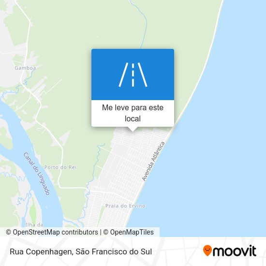 Rua Copenhagen mapa
