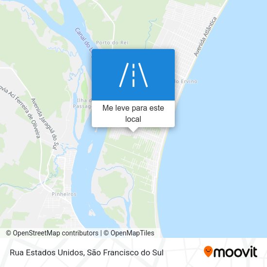Rua Estados Unidos mapa