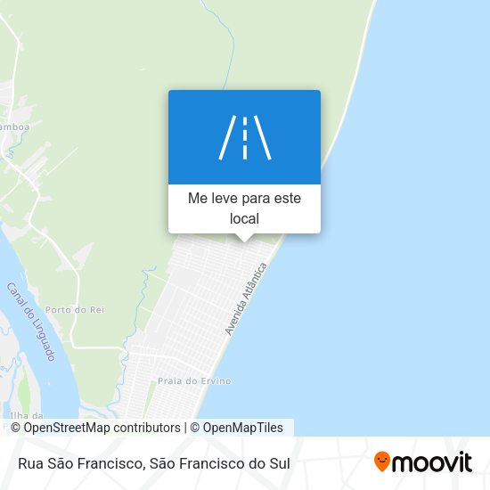 Rua São Francisco mapa
