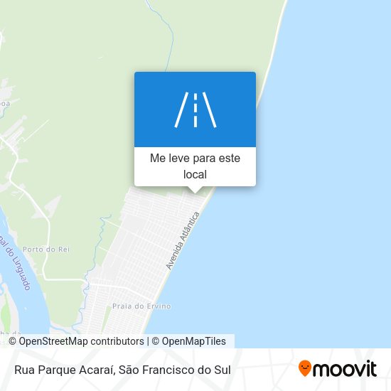 Rua Parque Acaraí mapa