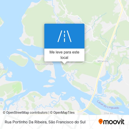 Rua Portinho Da Ribeira mapa