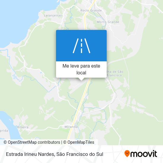 Estrada Irineu Nardes mapa