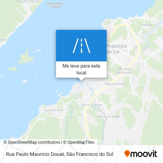 Rua Paulo Maurício Douat mapa